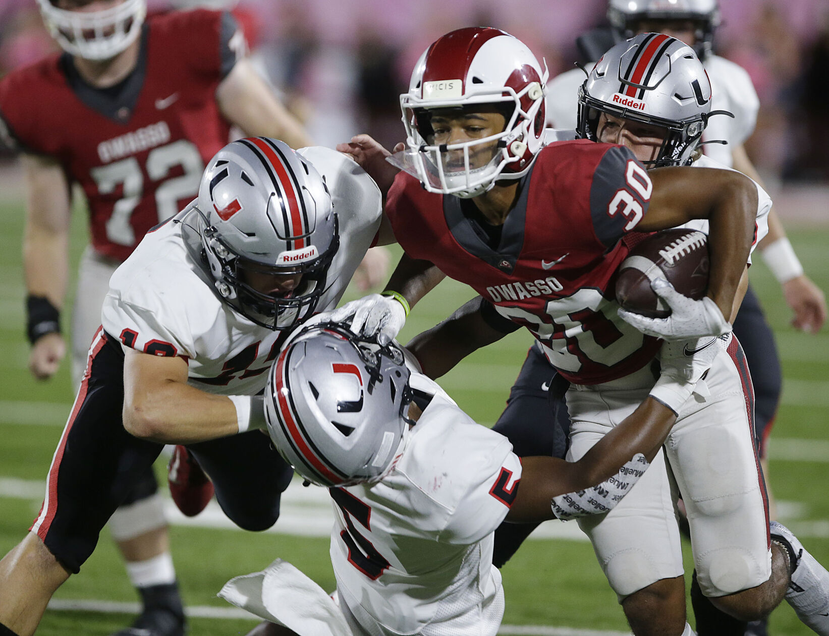 No. 1 Owasso 34, No. 5 Union 14: Gage Laney's three interceptions propel the Rams